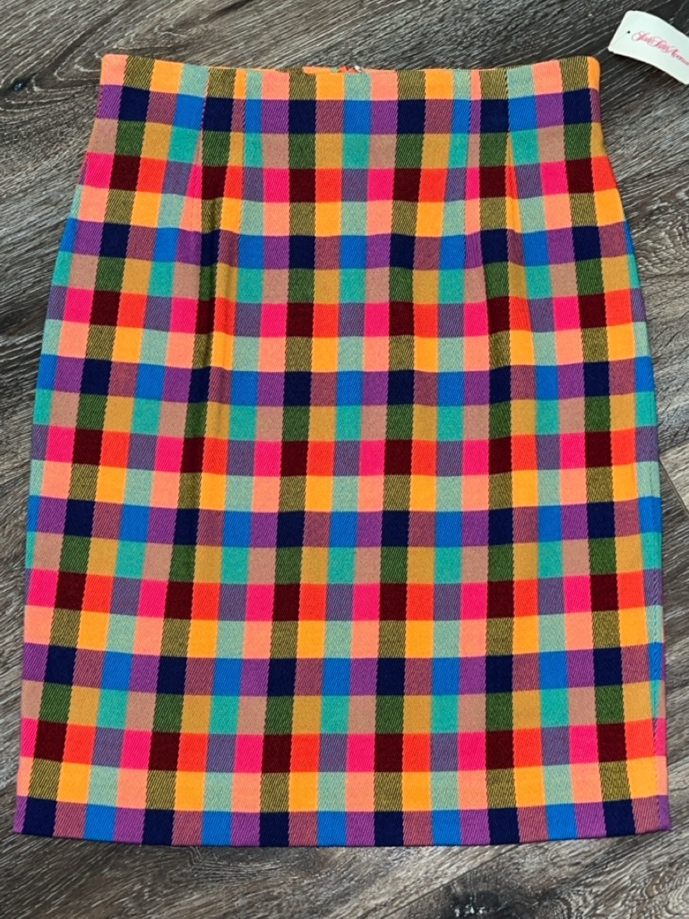 Vintage Emanuel Ungaro Colorful Plaid Skirt With Original Vintage Tag From SFA 💕